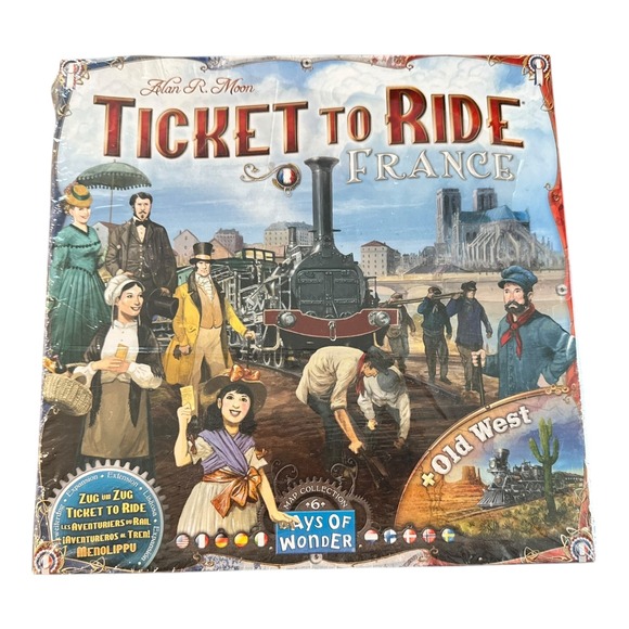 New Ticket to Ride France + Old West Map Collection Board Game Expansion - Picture 1 of 3